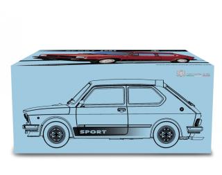 Fiat 127 Sport 70 HP - 1981 Rosso metallizzato Laudoracing 1:18 Resinemodell (Türen, Motorhaube... nicht zu öffnen!)